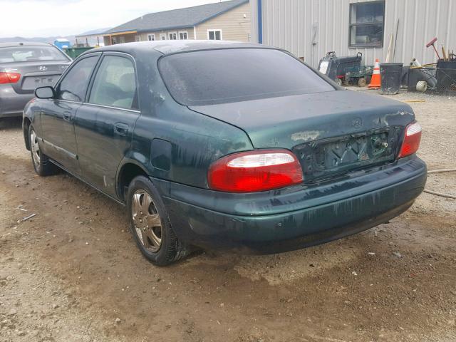 1YVGF22C4Y5147673 - 2000 MAZDA 626 ES GREEN photo 3