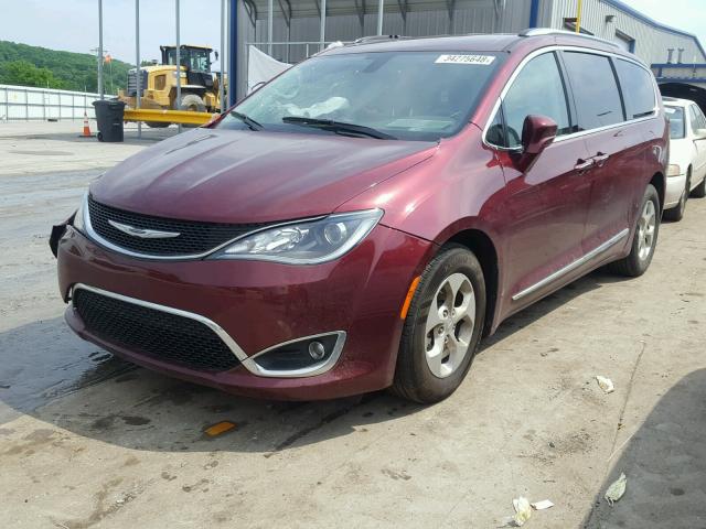 2C4RC1EG1HR578331 - 2017 CHRYSLER PACIFICA T RED photo 2