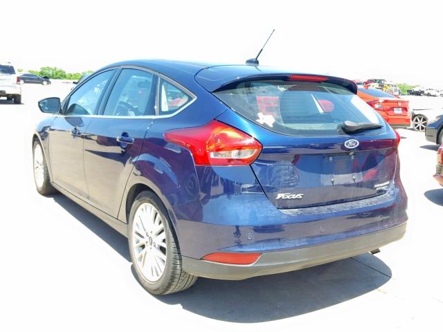 1FADP3N26GL302965 - 2016 FORD FOCUS TITA BLUE photo 3