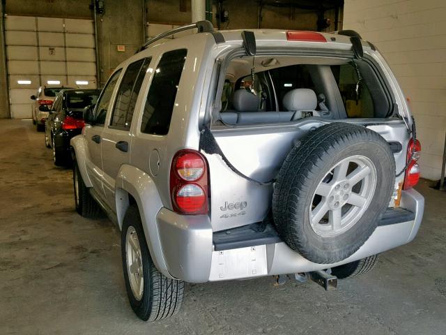 1J4GL58K36W250888 - 2006 JEEP LIBERTY LI SILVER photo 3