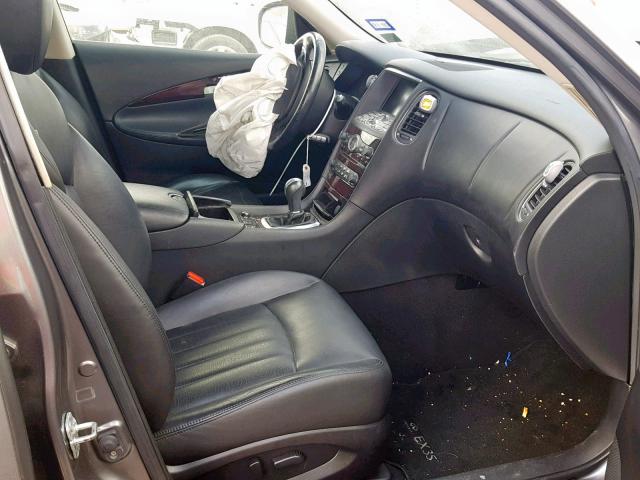 JN1AJ0HP1BM801750 - 2011 INFINITI EX35 BASE GRAY photo 5