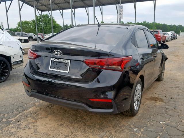 3KPC24A38JE021212 - 2018 HYUNDAI ACCENT SE BLACK photo 4