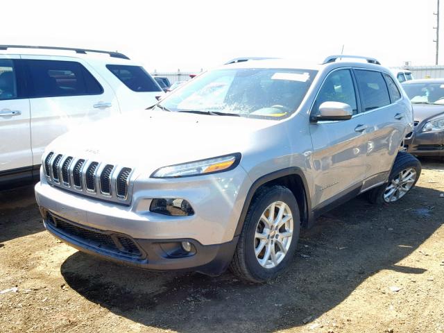 1C4PJLCB5GW201541 - 2016 JEEP CHEROKEE L SILVER photo 2