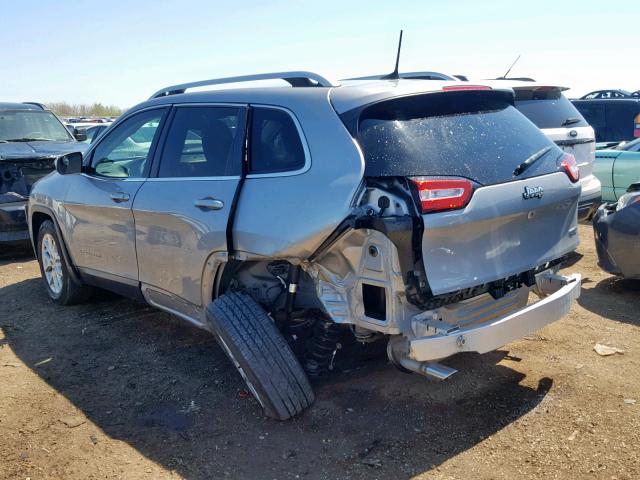 1C4PJLCB5GW201541 - 2016 JEEP CHEROKEE L SILVER photo 3