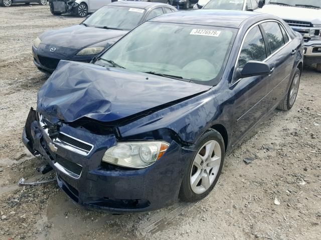 1G1ZG57B894165980 - 2009 CHEVROLET MALIBU LS BLUE photo 2