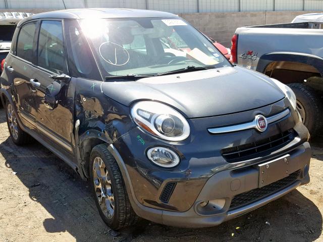 ZFBCFADH6EZ018753 - 2014 FIAT 500L TREKK GRAY photo 1