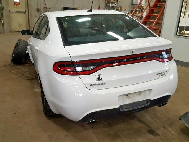 1C3CDFBB3ED670004 - 2014 DODGE DART SXT WHITE photo 3