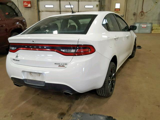 1C3CDFBB3ED670004 - 2014 DODGE DART SXT WHITE photo 4