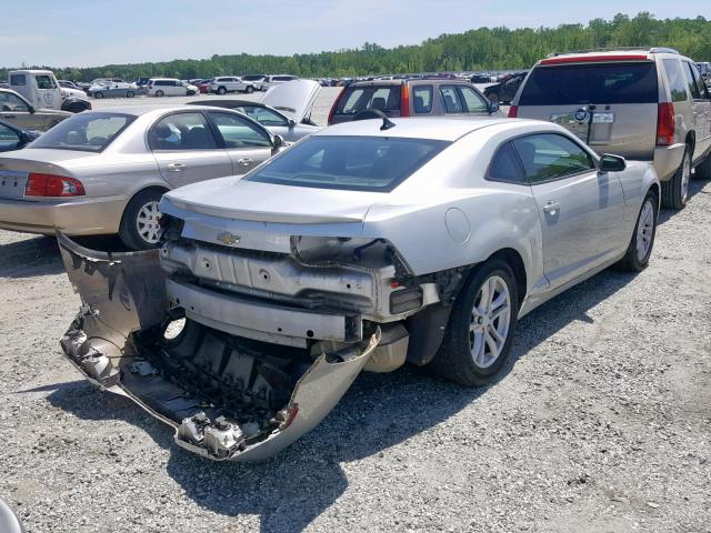 2G1FB1E32D9113207 - 2013 CHEVROLET CAMARO LT SILVER photo 4