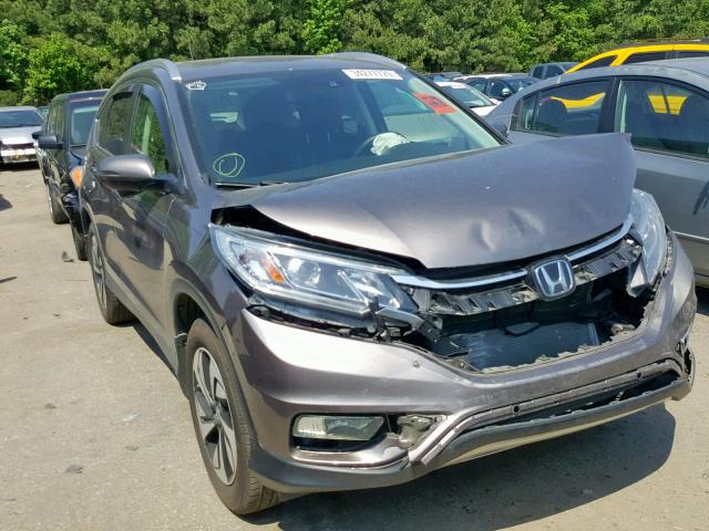 5J6RM3H9XFL022492 - 2015 HONDA CR-V TOURI GRAY photo 1