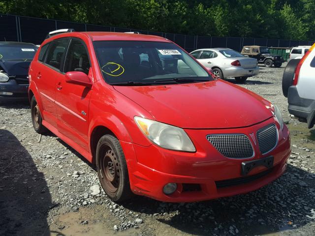 5Y2SL65846Z412413 - 2006 PONTIAC VIBE RED photo 1