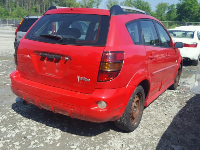 5Y2SL65846Z412413 - 2006 PONTIAC VIBE RED photo 4