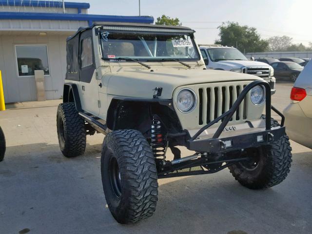 1J4FA49S01P330789 - 2001 JEEP WRANGLER / BEIGE photo 1