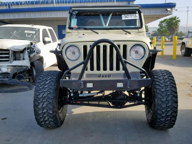 1J4FA49S01P330789 - 2001 JEEP WRANGLER / BEIGE photo 10