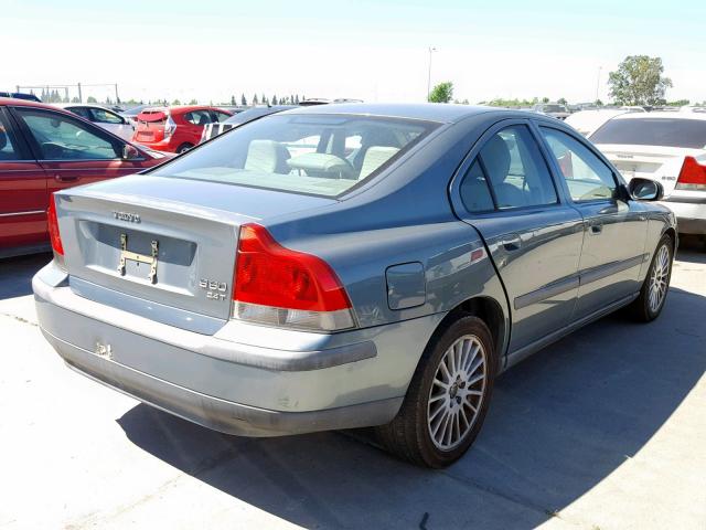 YV1RS58DX22097182 - 2002 VOLVO S60 2.4T GREEN photo 4