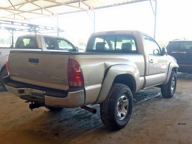 5TENX62N46Z277918 - 2006 TOYOTA TACOMA PRE TAN photo 4