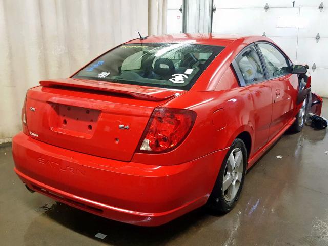 1G8AV15B57Z135593 - 2007 SATURN ION LEVEL RED photo 4