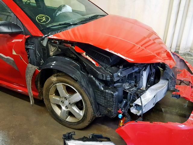 1G8AV15B57Z135593 - 2007 SATURN ION LEVEL RED photo 9