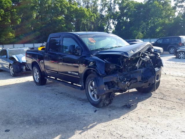 1N6AA0EC9CN307689 - 2012 NISSAN TITAN S BLACK photo 1