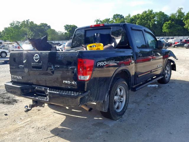 1N6AA0EC9CN307689 - 2012 NISSAN TITAN S BLACK photo 4