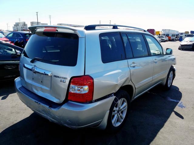 JTEDW21A760013657 - 2006 TOYOTA HIGHLANDER HYBRID  photo 4