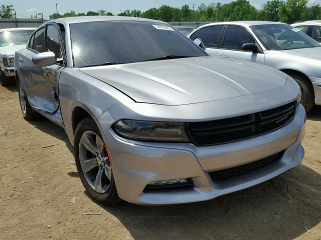 2C3CDXHG0FH789609 - 2015 DODGE CHARGER SX GRAY photo 1