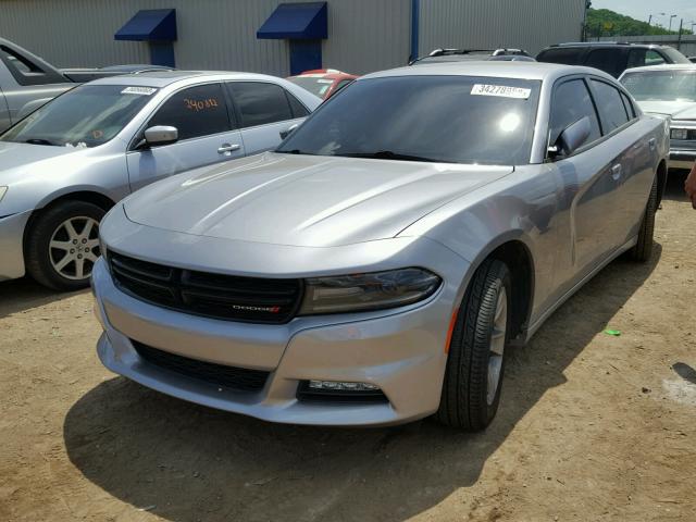 2C3CDXHG0FH789609 - 2015 DODGE CHARGER SX GRAY photo 2