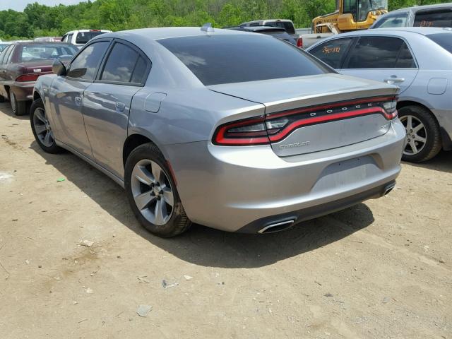 2C3CDXHG0FH789609 - 2015 DODGE CHARGER SX GRAY photo 3