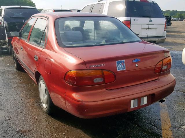 1Y1SK52871Z410757 - 2001 CHEVROLET GEO PRIZM RED photo 3