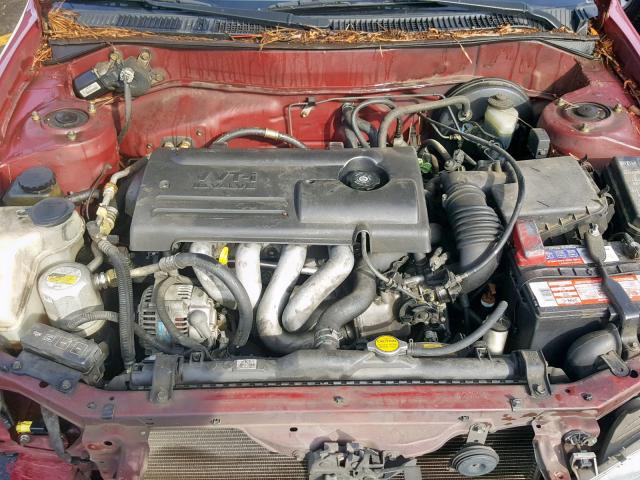 1Y1SK52871Z410757 - 2001 CHEVROLET GEO PRIZM RED photo 7