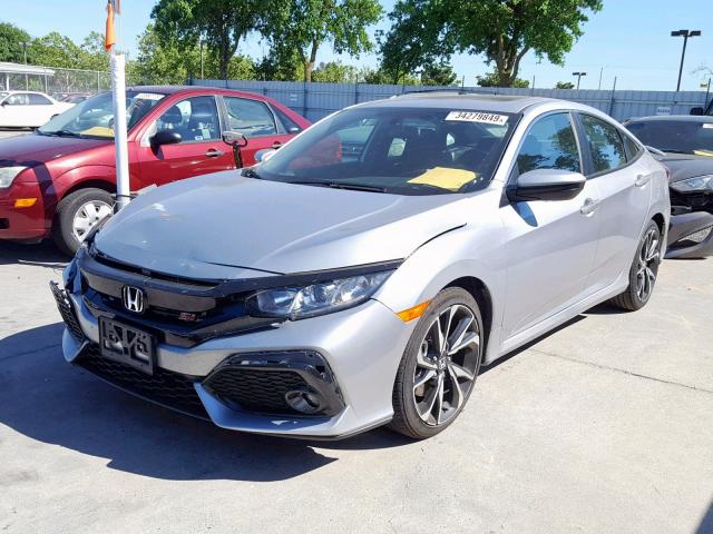 2HGFC1E55JH709727 - 2018 HONDA CIVIC SI SILVER photo 2