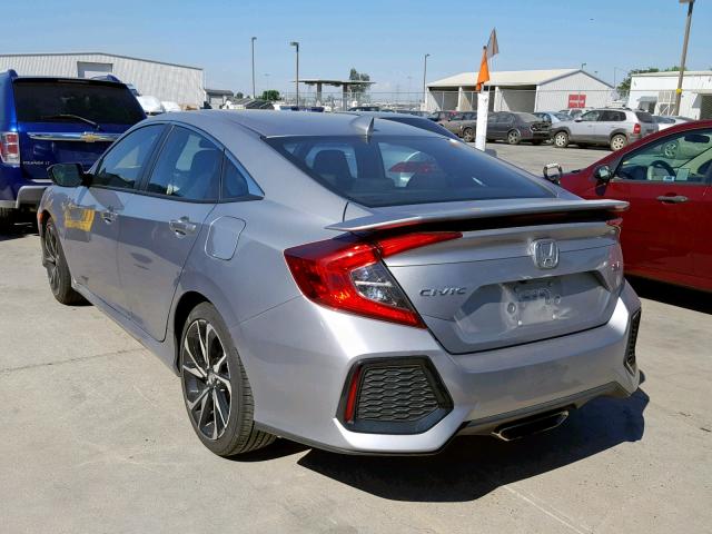 2HGFC1E55JH709727 - 2018 HONDA CIVIC SI SILVER photo 3