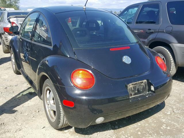 3VWCA21C4XM408987 - 1999 VOLKSWAGEN NEW BEETLE შავი ფოტო 3
