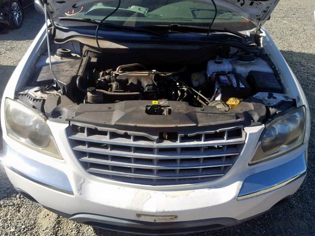 2C8GM48LX5R556482 - 2005 CHRYSLER PACIFICA WHITE photo 7