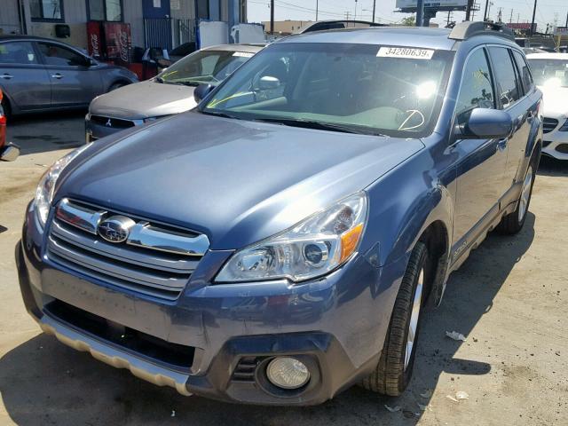 4S4BRDNC2E2239968 - 2014 SUBARU OUTBACK 3. BLUE photo 2