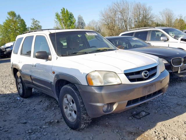 4F2YU09182KM51235 - 2002 MAZDA TRIBUTE LX WHITE photo 1