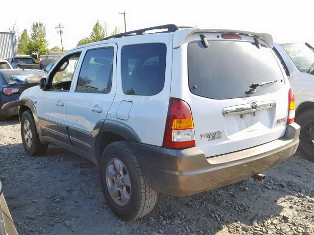 4F2YU09182KM51235 - 2002 MAZDA TRIBUTE LX WHITE photo 3