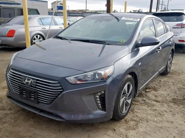 KMHC75LC5JU101505 - 2018 HYUNDAI IONIQ SEL GRAY photo 2