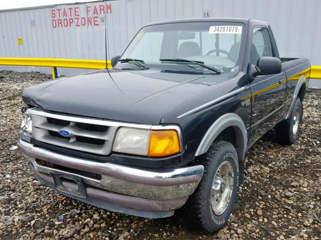 1FTCR11X7SPA35410 - 1995 FORD RANGER BLACK photo 2