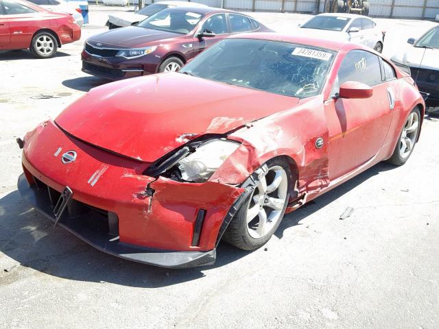 JN1AZ34E36M350146 - 2006 NISSAN 350Z COUPE RED photo 2