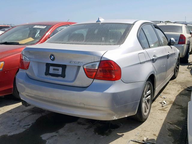 WBAVC53507FZ73756 - 2007 BMW 328 I SULE SILVER photo 4