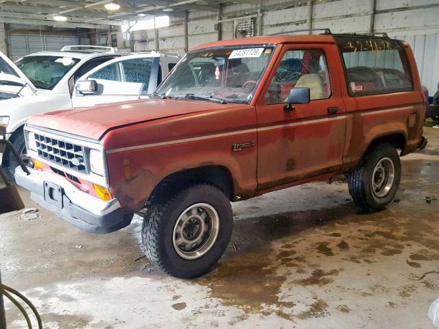 1FMCU12T3JUA68619 - 1988 FORD BRONCO II RED photo 2