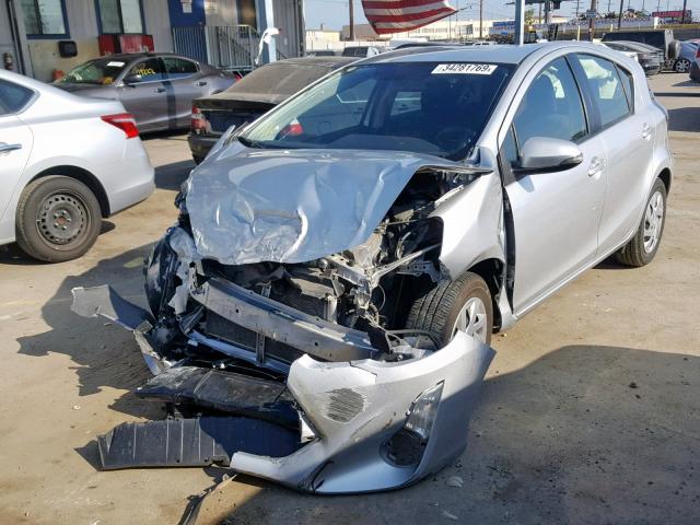 JTDKDTB35F1099066 - 2015 TOYOTA PRIUS C SILVER photo 2