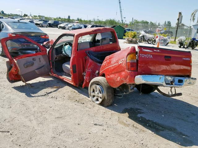 4TANL42N4XZ561364 - 1999 TOYOTA TACOMA RED photo 3