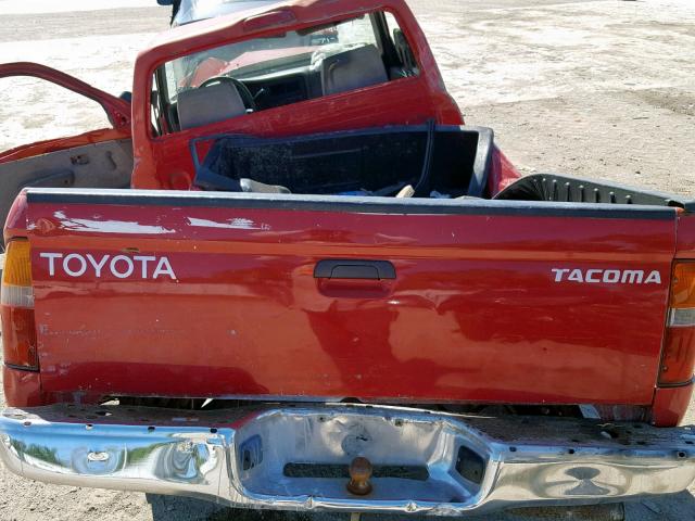 4TANL42N4XZ561364 - 1999 TOYOTA TACOMA RED photo 6