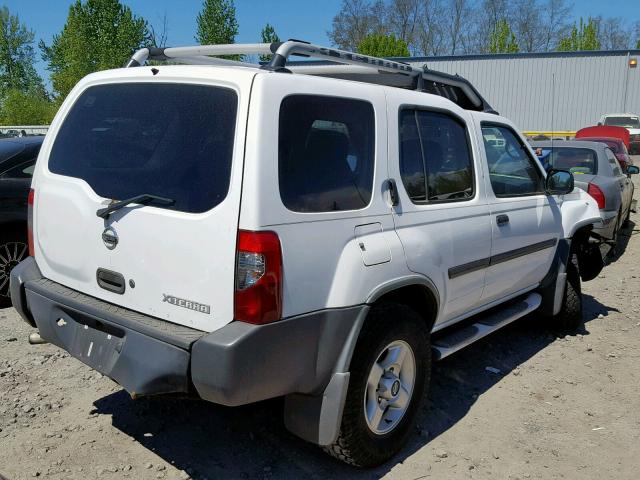 5N1ED28Y62C602253 - 2002 NISSAN XTERRA XE WHITE photo 4