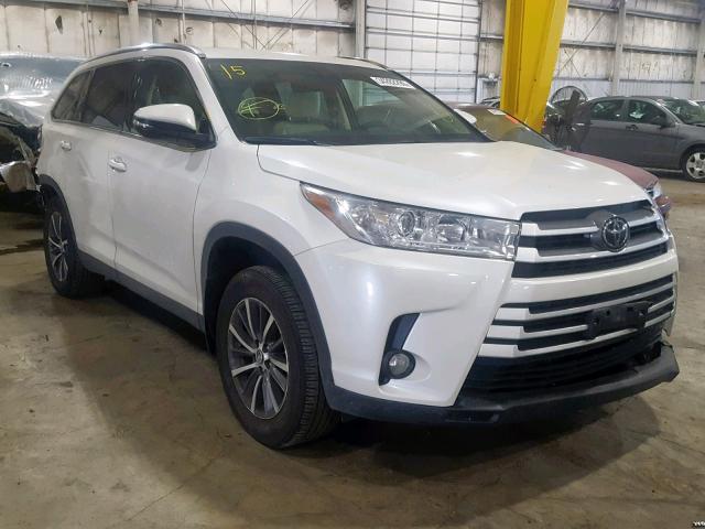 5TDJZRFH8KS932488 - 2019 TOYOTA HIGHLANDER WHITE photo 1