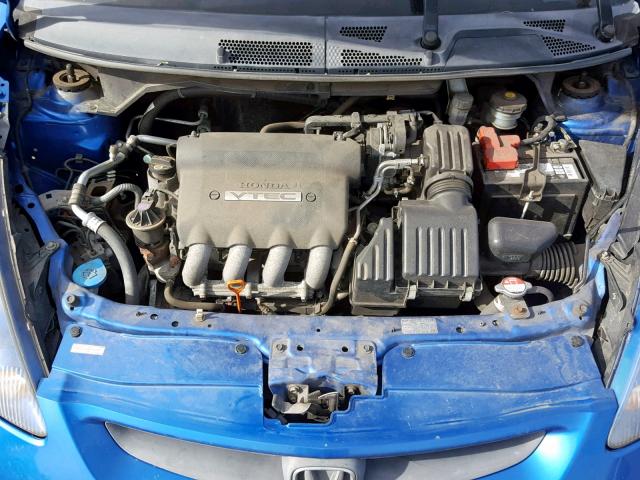 JHMGD37697S035941 - 2007 HONDA FIT S BLUE photo 7