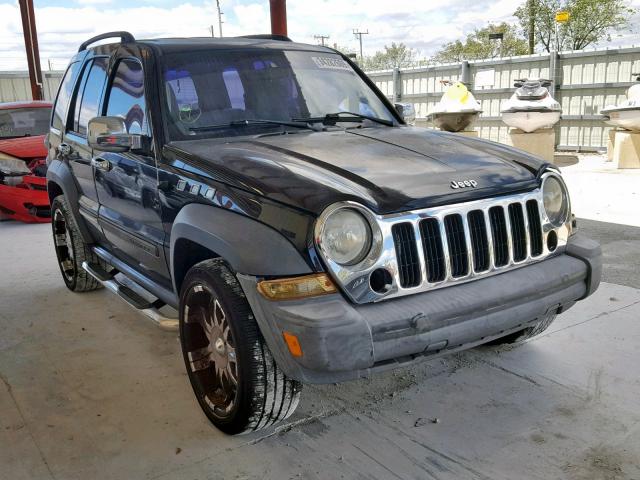 1J4GK48K46W258804 - 2006 JEEP LIBERTY SP BLACK photo 1