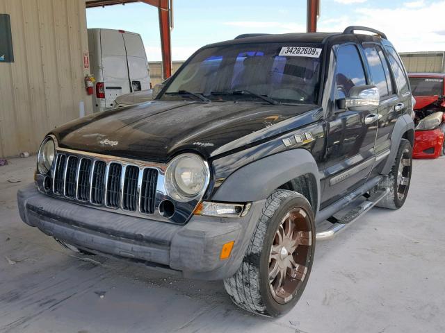 1J4GK48K46W258804 - 2006 JEEP LIBERTY SP BLACK photo 2